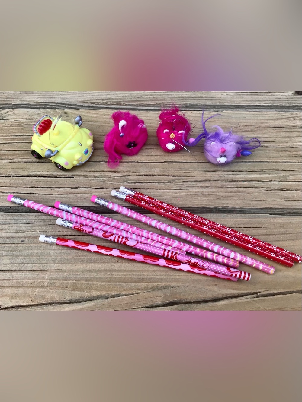 Kachooz Furry Troll Hair Pencil Topper Animals Car Shape Pencil Sharpener Lot